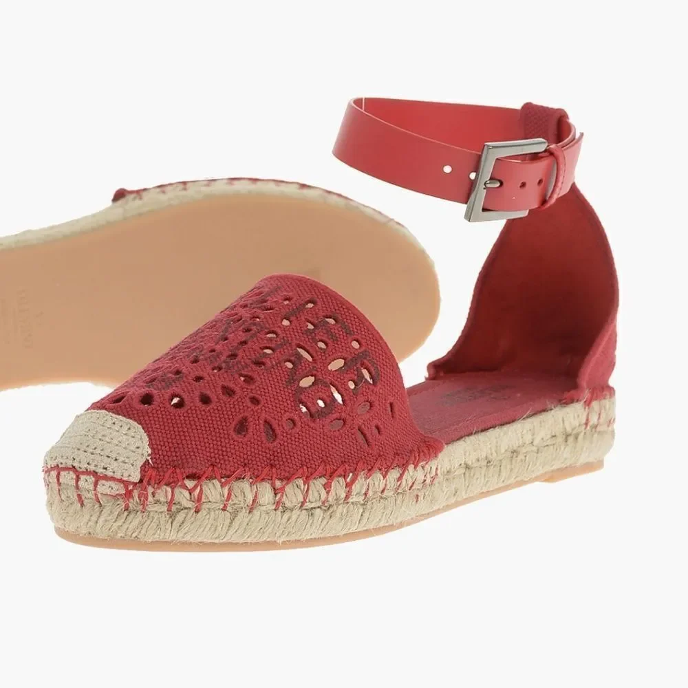 Valentino Ankle Strap Sangallo Espadrilles Shoes Sandals size 40 9 New